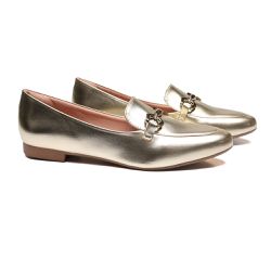 Mocassim Brisa Lux Ouro Light - Sapatoteca