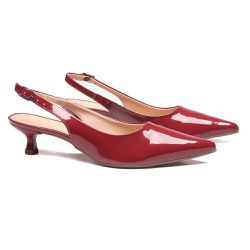 Slingback Brisa Chic Vermelho - Sapatoteca