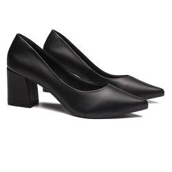 Scarpin Bloco Brisa Preto - Sapatoteca