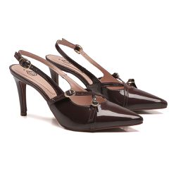 Slingback Iris Cacau - Sapatoteca