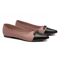 Sapatilha Lotus Nude Rosado/Preto - Sapatoteca