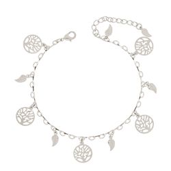Pulseira Arvore da Vida (Banho Prata) - KIJOI SEMIJOIAS FINAS