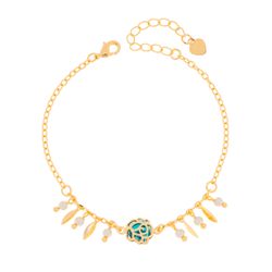 Pulseira Coração Verde - KIJOI SEMIJOIAS FINAS