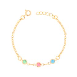 Pulseira Colorida - Infantil - KIJOI SEMIJOIAS FINAS