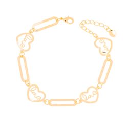 Pulseira Love - 106120PL - KIJOI SEMIJOIAS FINAS