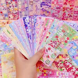 Cartela de adesivos holográfico - 6543802 - Kitsune kawaii store
