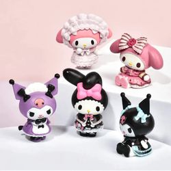 Mini figure kuromi e my melody - 6560332 - Kitsune kawaii store