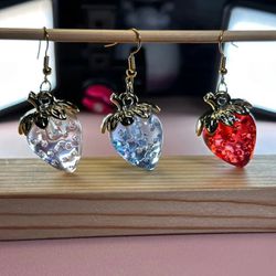 Brinco morangos cristalizados - 6551236 - Kitsune kawaii store