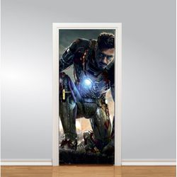 Adesivo de Porta Homem de Ferro mod2 - ADE046 - KRadesivos 