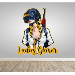 Adesivo parede Gamer girl Copia - 1532 - KRadesivos 