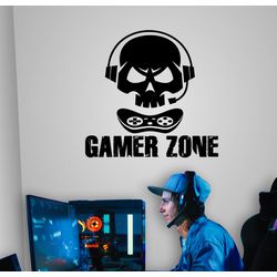 Adesivo parede Gamer zone - 1536 - KRadesivos 