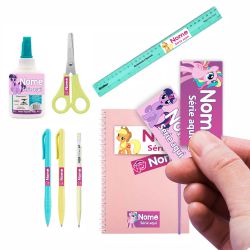 Etiqueta Escolar MY LITTLE PONY Kit/109 Unid - PON... - KRadesivos 