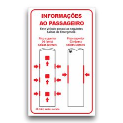 Adesivo Informações ao Passageiro - AIP01 - KRadesivos 