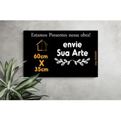 Placa de Arquiteta 80cmx80cm 2unid - PA09 - KRadesivos 