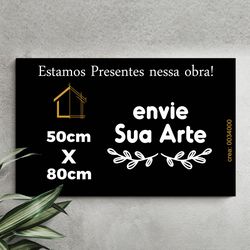 Placa de Arquiteta 50x80cm - PA14 - KRadesivos 