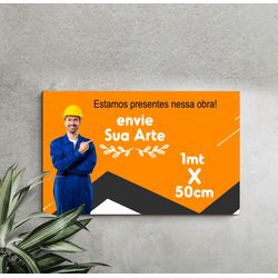Placa de Arquiteta 1mtx50cm - PA04 - KRadesivos 