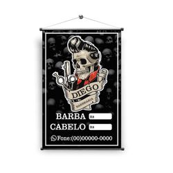Banner barbearia mod.2041 - mod.2041 - KRadesivos 