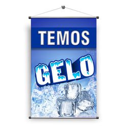 Banner temos gelo - BAN/02 - KRadesivos 