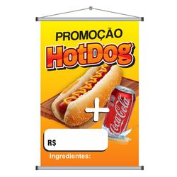 Banner Hot Dog - HD006 - KRadesivos 