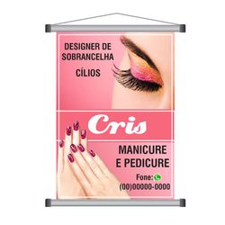 Banner Manicure Pedicure model 1005 - mod.1005 - KRadesivos 