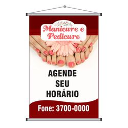 Banner Manicure Pedicure model 1007 - mod.1007 - KRadesivos 