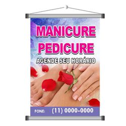 Banner Manicure Pedicure model 1002 - 1002 - KRadesivos 