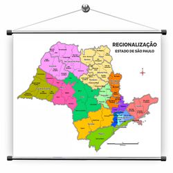 Banner Pedagógico Mapa Estado de São Paulo - BPMES... - KRadesivos 