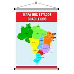 Banner Pedagógico mapas estados brasileiros mod. 3... - KRadesivos 