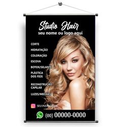 Banner salão de beleza mod.3 - SAL/08 - KRadesivos 