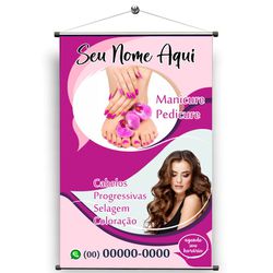 Banner salão de beleza e manicure - SAL/06 - KRadesivos 