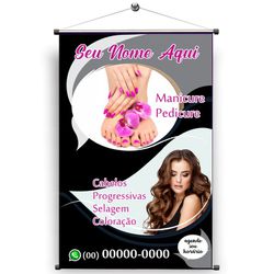 Banner salão de beleza e manicure mod.1 - SAL/07 - KRadesivos 