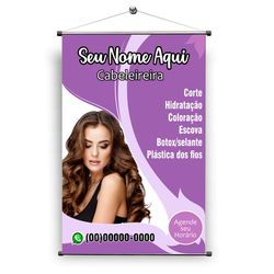 Banner salão de beleza mod.2 - SAL/02 - KRadesivos 