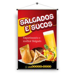 Banner temos Salgado - SAL/02 - KRadesivos 
