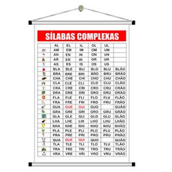 Banner Pedagógico silabas complexas mod.3001 - 300... - KRadesivos 