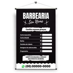 Banner Barbearia mod5 - BB05 - KRadesivos 