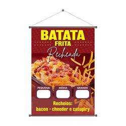 Banner Batata Frita Recheada - BBF-72 - KRadesivos 