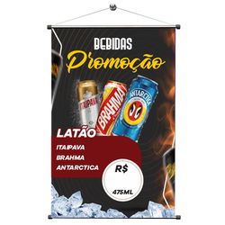 Banner Bebidas Latão - B003 - KRadesivos 