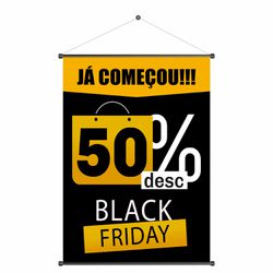 Banner Black Friday 50% desconto - BNF-05 - KRadesivos 