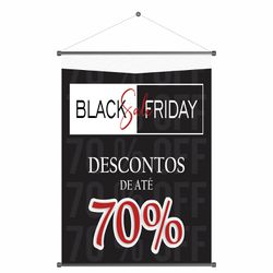 Banner Black Friday Descontos de até 70% - BNF-09 - KRadesivos 