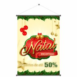 Banner Natal encantado descontos de até 50% - BNT-... - KRadesivos 