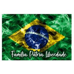 Adesivo Bandeira Do Brasil Decoração - BB/01 - KRadesivos 