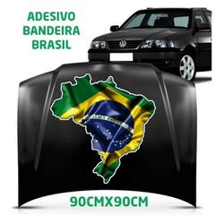 Adesivo Bandeira Do Brasil Capô - BBC/01 - KRadesivos 