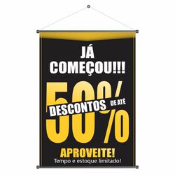 Banner Descontos de até 50% - BNF-11 - KRadesivos 