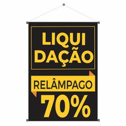 Banner Liquidação Relâmpago 70% - BNF-19 - KRadesivos 