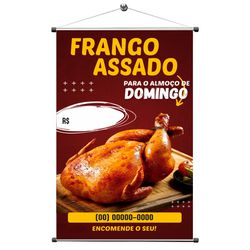 Banner Frango Assado mod3 - BFA11 - KRadesivos 