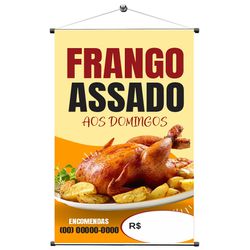 Banner Frango Assado mod5 - BFA13 - KRadesivos 