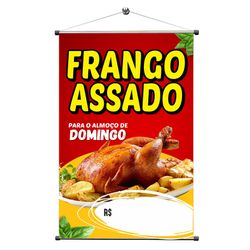 Banner Frango Assado mod6 - BFA14 - KRadesivos 