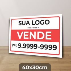 Placa vende 40x30cm - PIV03 - KRadesivos 