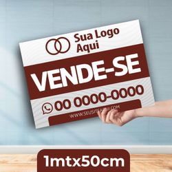 Placa vende 1mtx50cm - PV10 - KRadesivos 