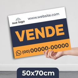 Placa vende 50x70cm - PV02 - KRadesivos 